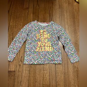 Mini Boden Floral Multicolor Long Sleeve Tee‎ 7-8 years